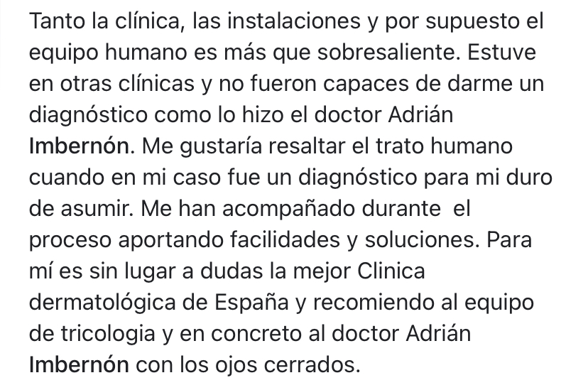 Opinión de paciente