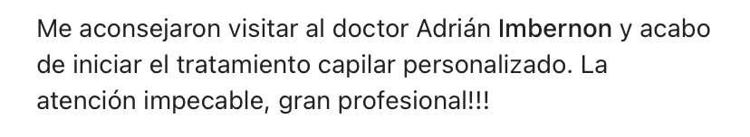 Opinión de paciente