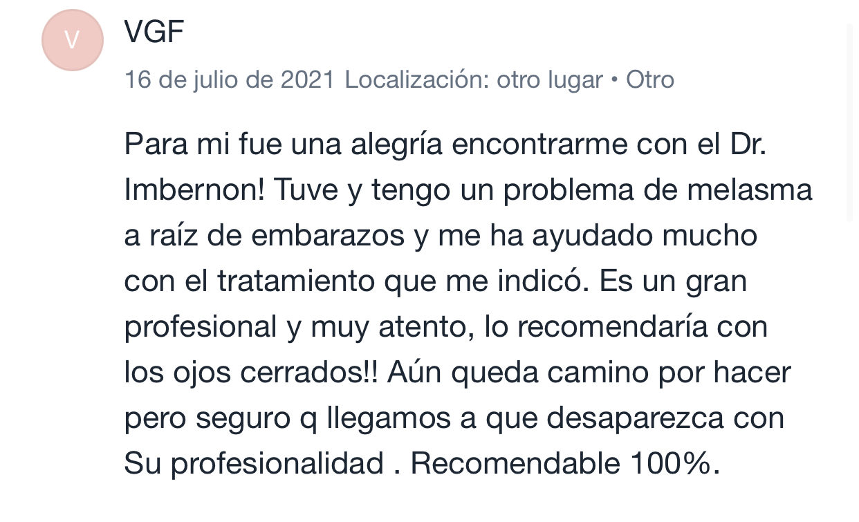 Opinión de paciente