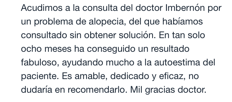 Opinión de paciente