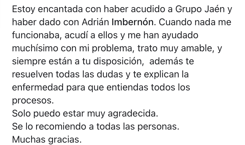 Opinión de paciente