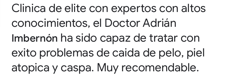 Opinión de paciente